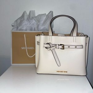 Michael Kors Emilia Small Pebbled Leather Satchel